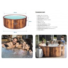 Piepūšamā SPA džakuzi ar hidromasāžu BST 60025
